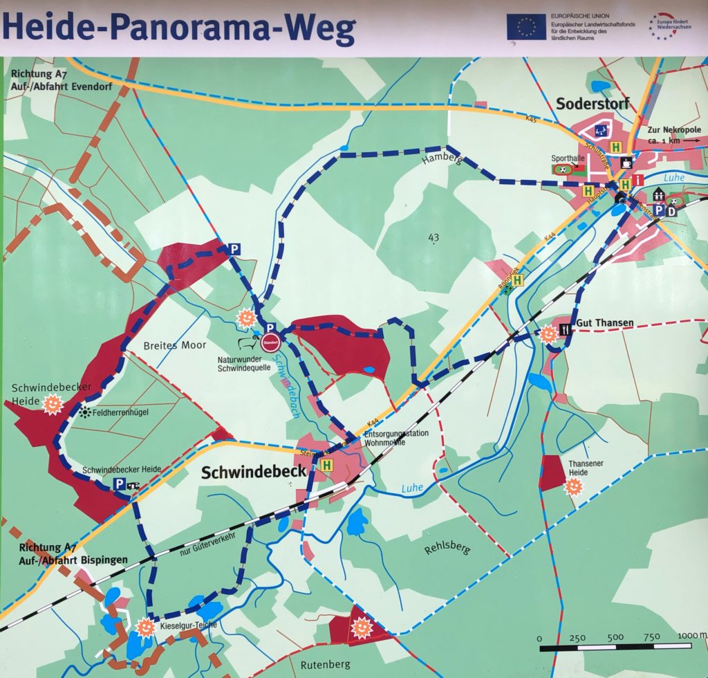 Übersichtskarte des Heide-Panoramawegs